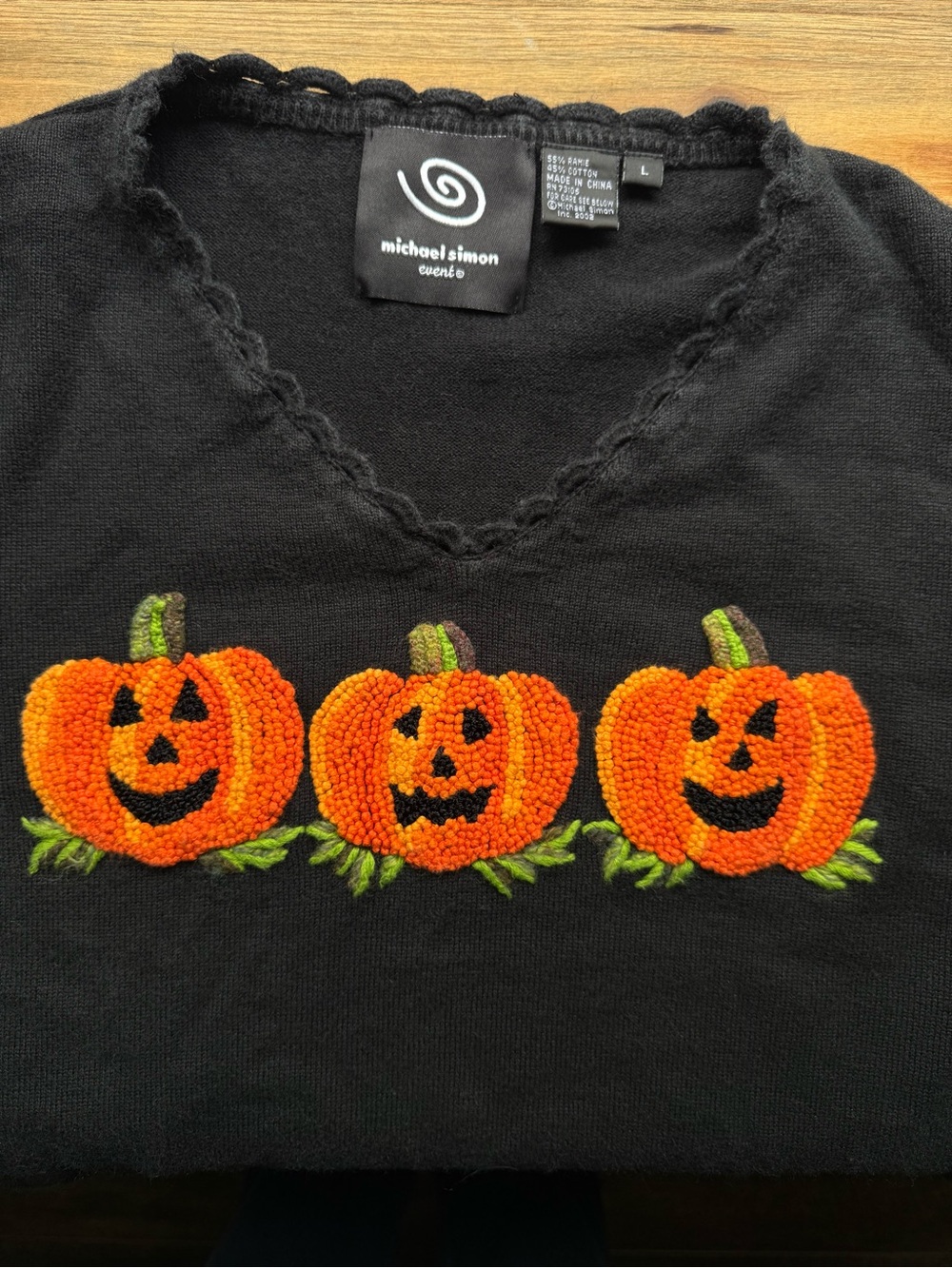 Vintage Michael Simon Pumpkin Sweater L